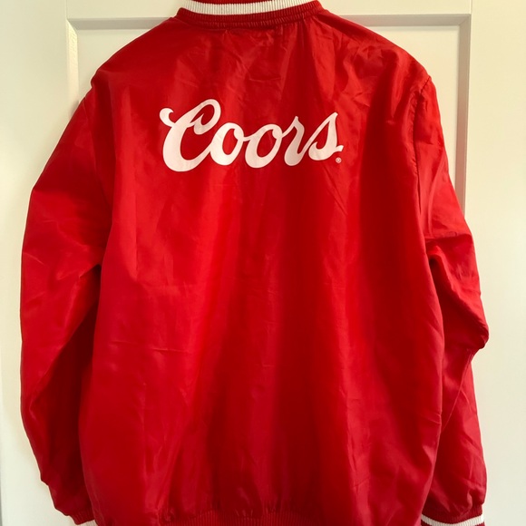 Brixton Other - Brixton x Coors Banquet Beer Red Bomber Varsity Track Jacket - Large